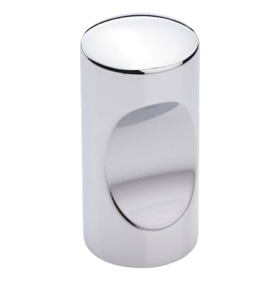 Knob With recessed handle - KNOB-BRS-CYLFORM-(CR)-POL-D12MM