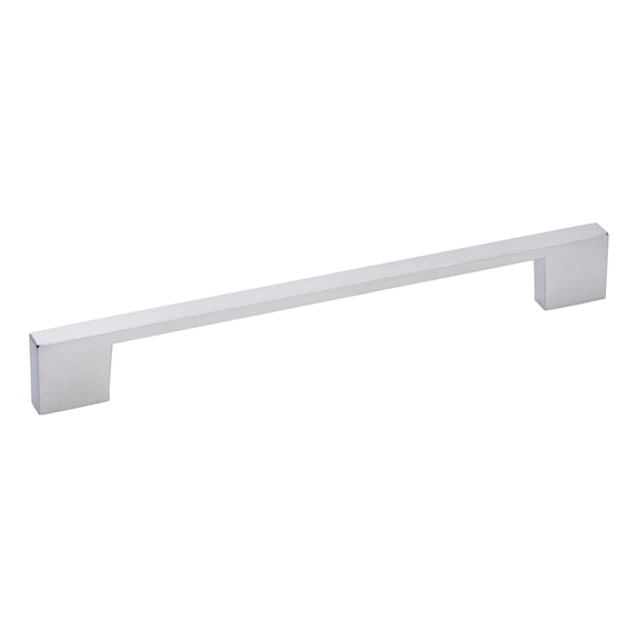 Designer furniture handle D handle, edged - HNDL-BOW-ZD-DESIGN-SQUAR-(CR)-MATT-160