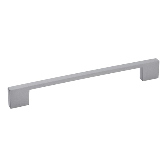 Designer furniture handle D handle, edged - HNDL-BOW-ZD-DESIGN-SQUAR-ALU/FINISH-192