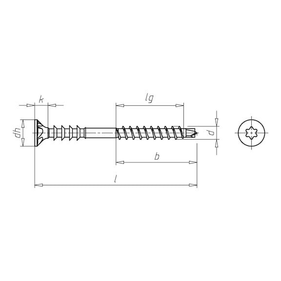 JAMO<SUP>®</SUP>plus Spacing assembly screw for wood/wood - 2