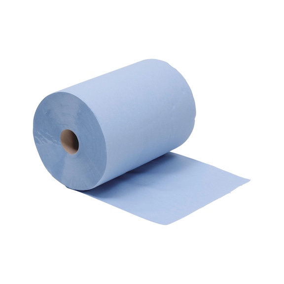 Papier de nettoyage ECOLINE - BOBINE OUATE BLEUE 500 F. 3 PLIS