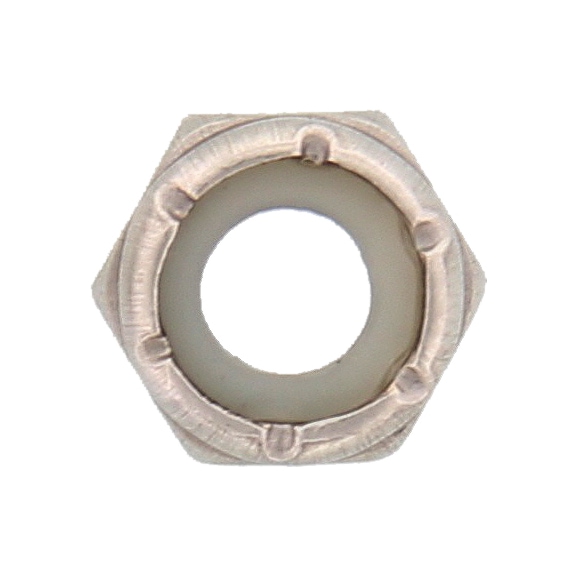 Hexagonal nut, low profile with clamping piece (non-metal insert), imperial - 5