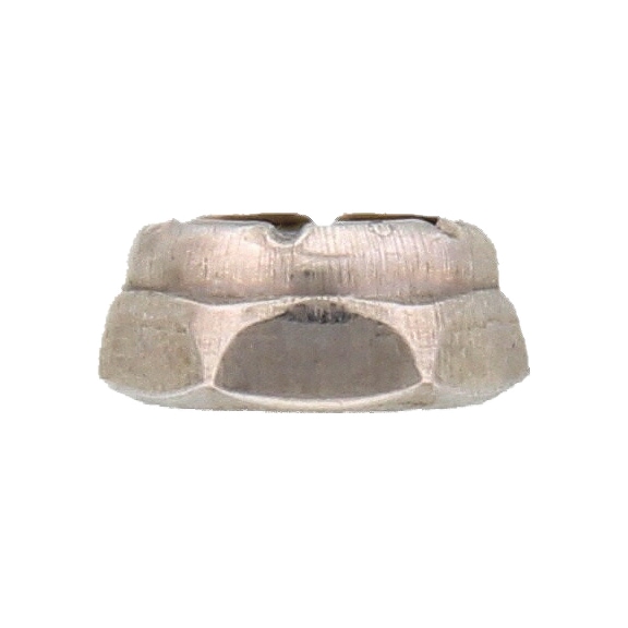 Hexagonal nut, low profile with clamping piece (non-metal insert), imperial - 6
