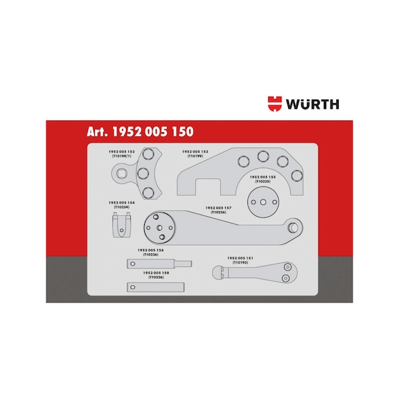 Kit d'outils de calage adapté aux moteurs VW 2.5, diesel - 3