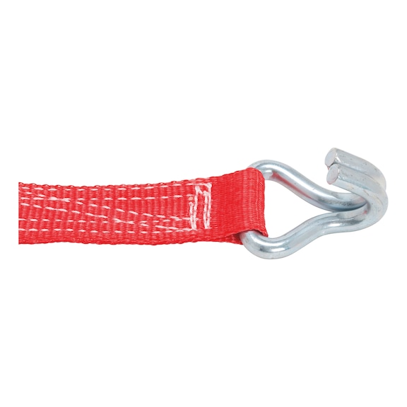 Ratchet strap, two-piece with double-claw hook - 2