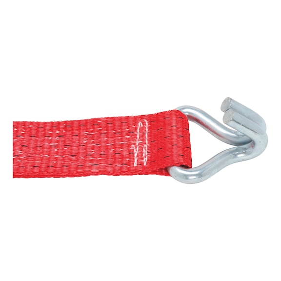 Lashing strap loose end with claw hook - 2