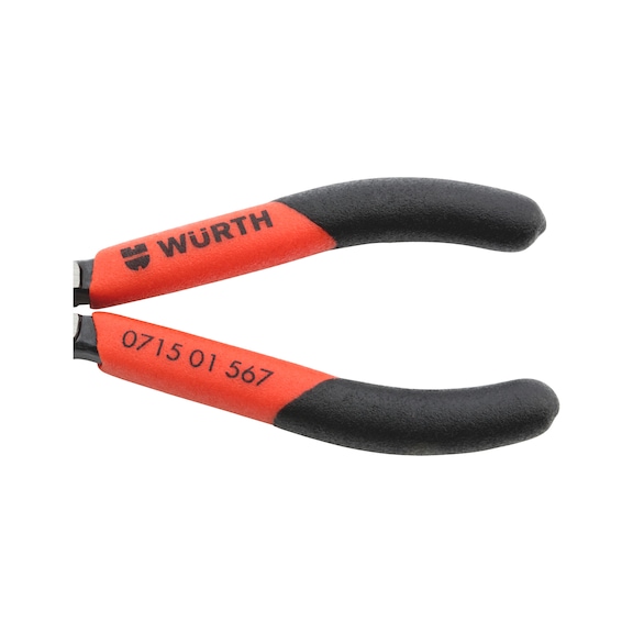 Snipe nose pliers DIN ISO 5745 - SNPNOSEPLRS-BLACK/RED-L160MM