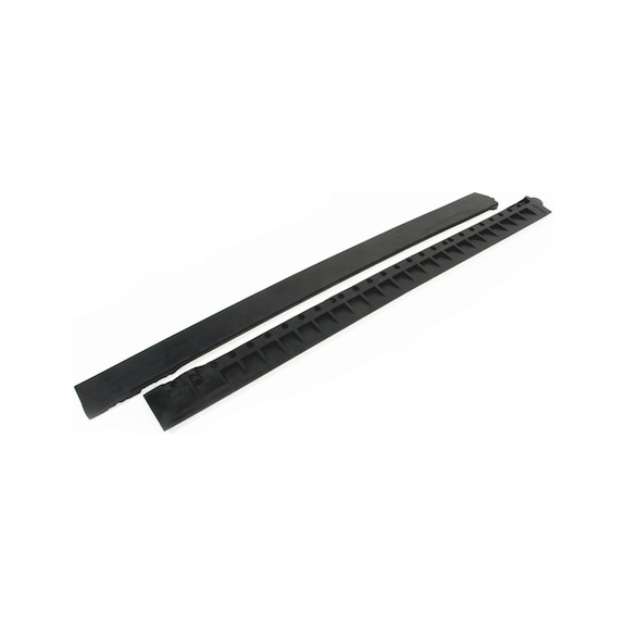 Edge strip For the end profile of the Premium rubber anti-fatigue mat - SDBAR-F.FLRMAT-RBR-BLCK