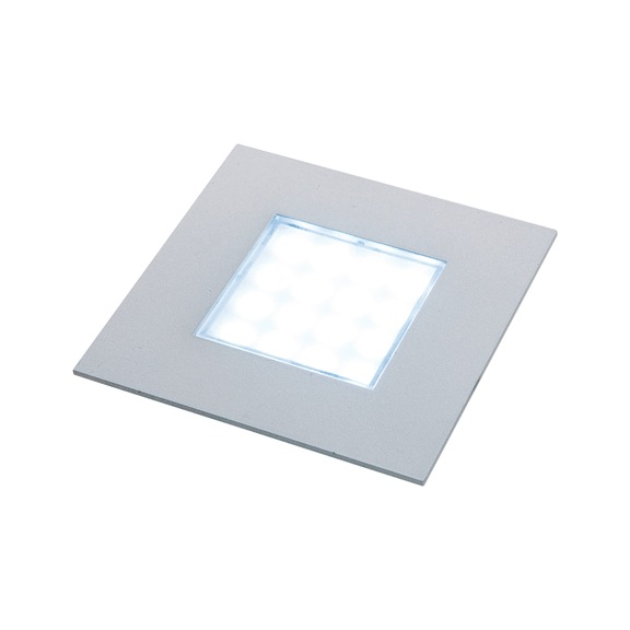Spot LED de balisage carré 74 x 74 mm encastrés - 1