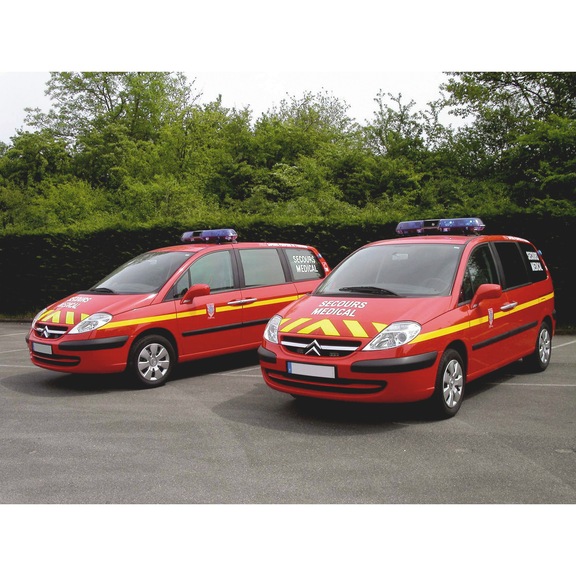 Bandes alternées spécifiques pompiers - 4