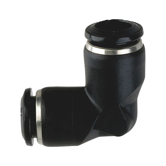 Compressed-air elbow push-in connector equal elbow coupling