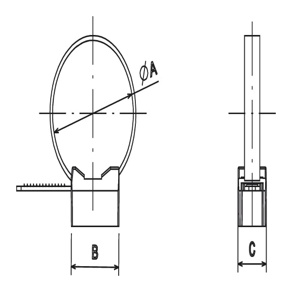 Fixe-tubes variable taraudé Ø16-32mm - 2
