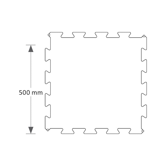 PVC Premium anti-fatigue mat, tiles - 2