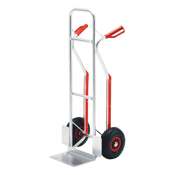 Aluminium stack trolley with step skids