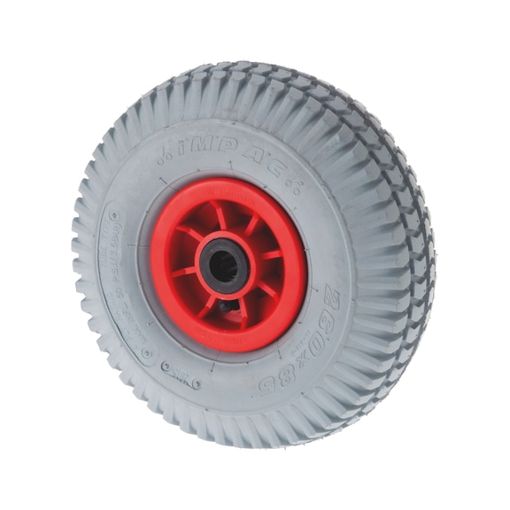 Ruota pneumatica Con cerchio in materiale plastico per carrelli da trasporto per sacchi