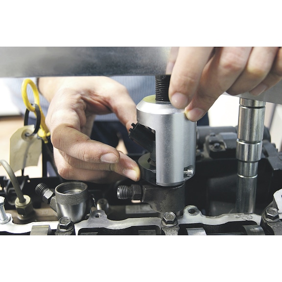 Injektor Anschluss-Adapter-Set für Auszieher Denso, Siemens, Bosch 8-teilig - 3