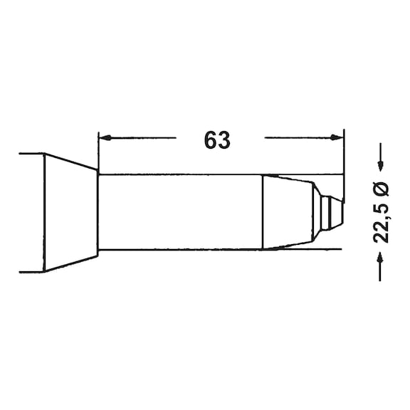 Pneumatic blind rivet gun PNG 122 - RIVGUN-PN-(PNG 122)-7BAR-(D2,4-6,4MM)
