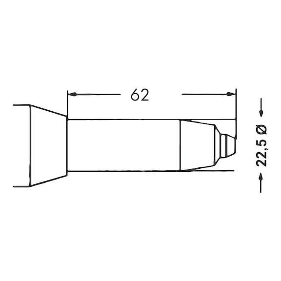 Pneumatic blind rivet gun PNG 102 - RIVGUN-PN-(PNG 102)-6,3BAR-(D2,4-5MM)