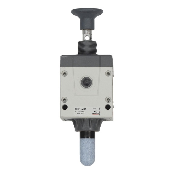 MD1 SHUT-OFF VALVE + OUTLET DAMPENER 1/4” FEMALE THREAD