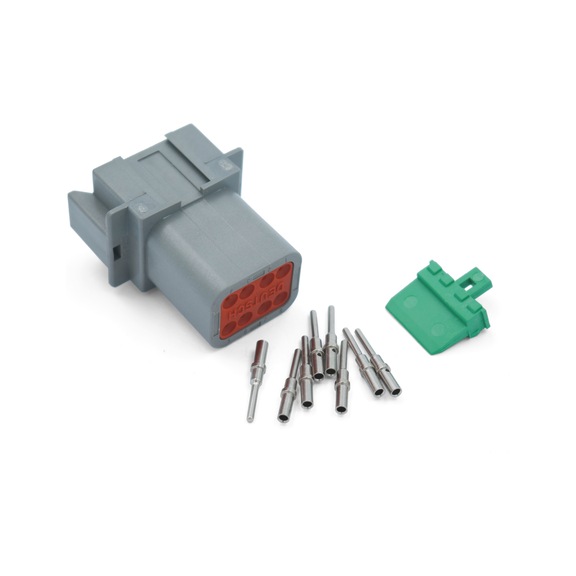 Deutsch DT socket housing - DEUTSCH-CONNECTOR-BOX-DT-8-PIN-FEMALE