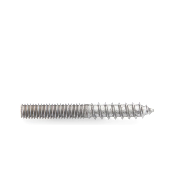 Stud screw, steel, 4.8 uncoated - WEDGE FLOOR SCREW W.PLUG    M 8X60