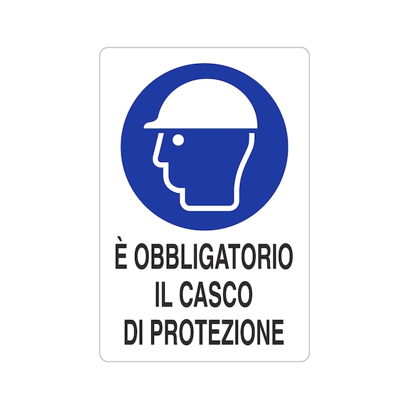 Usare protezione per la testa (con testo) - CART-OBBL-CASCO-PROTET-AL-200X300MM