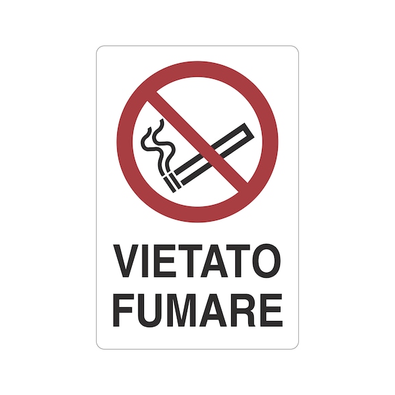 Vietato fumare (con testo) - CART-VIETATO-FUMARE-AL-200X300MM