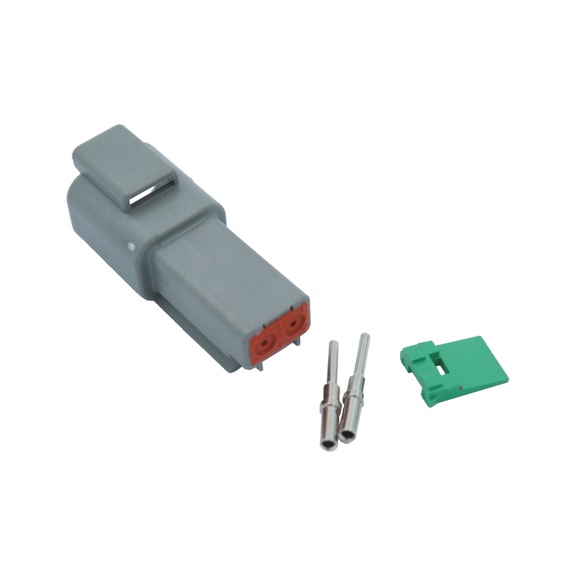 Deutsch DT socket housing - DEUTSCH-CONNECTOR-BOX-DT-2PIN-FEMALE