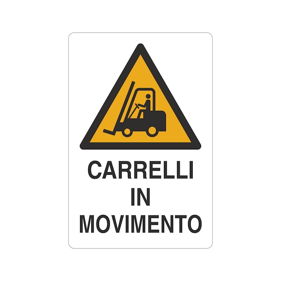 Carrello in movimento (con testo) - CART-ATT-CARREL-MOVIMENTO-ALU-200X300MM