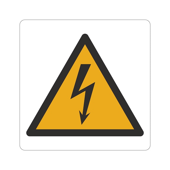 Panneau signalétique d'avertissement, installations et armoires électriques - 1