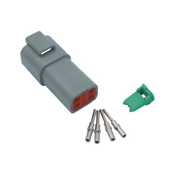 Deutsch DT socket housing - DEUTSCH-CONNECTOR-BOX-DT-4PIN-FEMALE