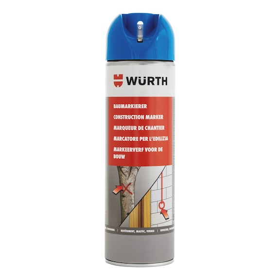 Spray de marcação para construção - SPRAY MARCACAO MULTI 500ML NEON AZUL