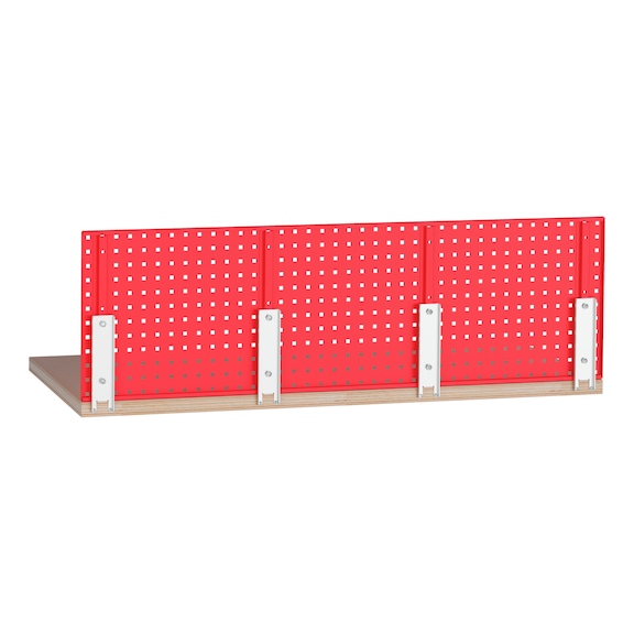 Workbench top panel holder for perforated plate - 3