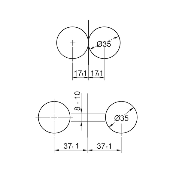 Plattenverbinder Zinkdruckguss - 2
