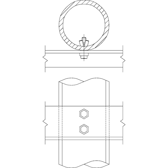 Hohlprofilbefestiger BoxBolt<SUP>®</SUP> DIN EN ISO 898-1, Stahl 8.8 feuerverzinkt - 3