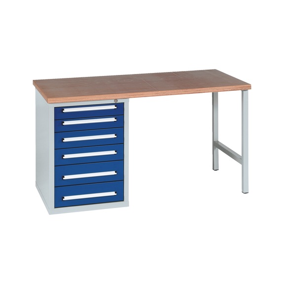 Pracovný stôl PRO WUS 1 - PRAC.DOSKA -STA-PRO-WUS1/6-1500-RAL5010