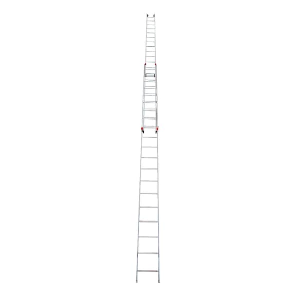 Aluminium rope-operated ladder - ROPPULLDR-2PCS-ALU-2X16RUNGS