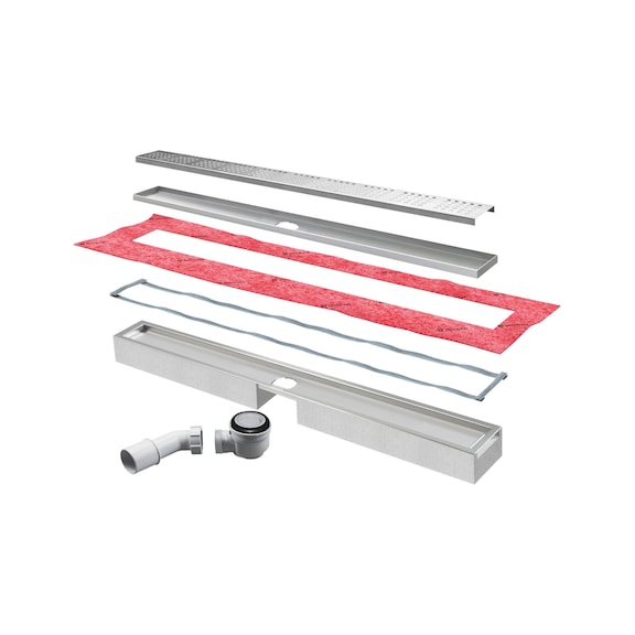 Shower channel set Assembly block