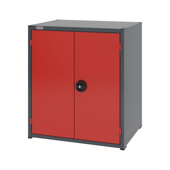 System hinged door cabinet 12.6: 805x603 mm - WNGDRCAB-12.6-H915-2SHLF-RAL3020