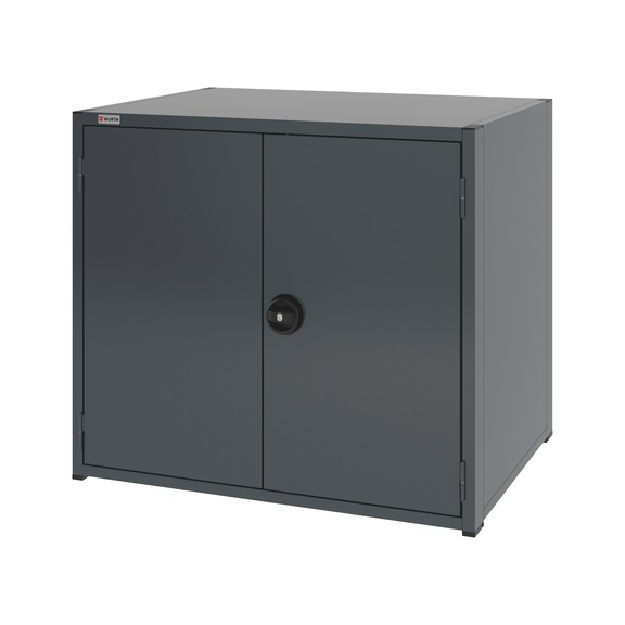 System hinged door cabinet 16.8: 1037x770 mm - WNGDRCAB-16.8-H915-2SHLF-RAL7016