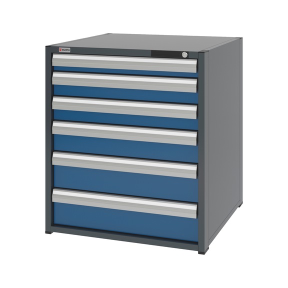 System-Schubladenschrank 12.8 - 805x770 mm - SLSHRNK-12.8-H915-6SL-RAL5010