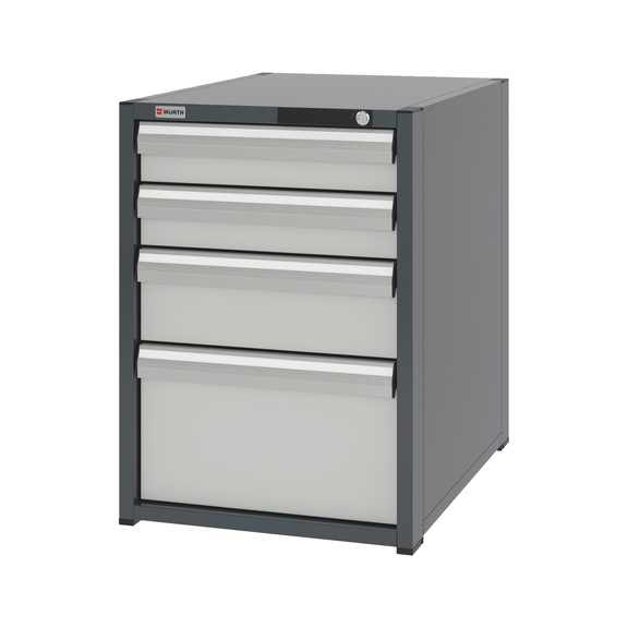 System-Schubladenschrank 8.8 - 574x770 mm - SLSHRNK-8.8-H795-4SL-RAL7035