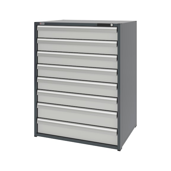 System drawer cabinet 16.8: 1037x770 mm - DRWRCAB-16.8-H1335-8DRWR-RAL7035