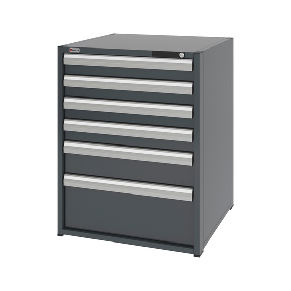 System-Schubladenschrank 12.8 - 805x770 mm - SLSHRNK-12.8-H1035-6SL-RAL7016