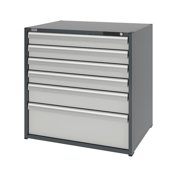 System-Schubladenschrank 16.8 - 1037x770 mm - SLSHRNK-16.8-H1035-6SL-RAL7035