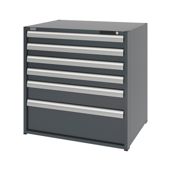 System drawer cabinet 16.8: 1037x770 mm - DRWRCAB-16.8-H1035-6DRWR-RAL7016