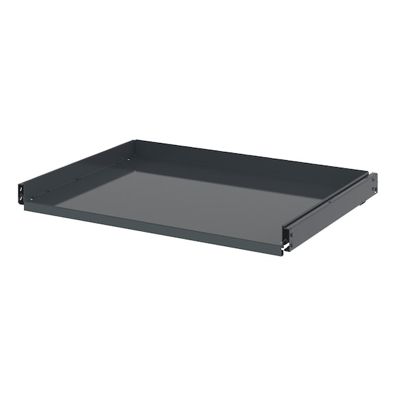 Pull-out tray For system hinged door cabinet - PULOUTTRY-WNGDRCAB-16.8-80KG-RAL7016