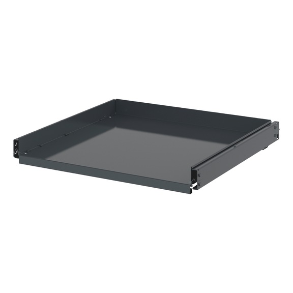 Pull-out tray For system hinged door cabinet - PULOUTTRY-WNGDRCAB-12.8-80KG-RAL7016