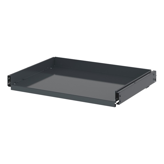 Pull-out tray For system hinged door cabinet - PULOUTTRY-WNGDRCAB-12.6-80KG-RAL7016