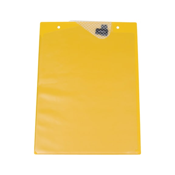 Order protector with rip-tape fastening - PROTPOKT-FOR-ORDER-DINA4-HOKLP-YELLOW